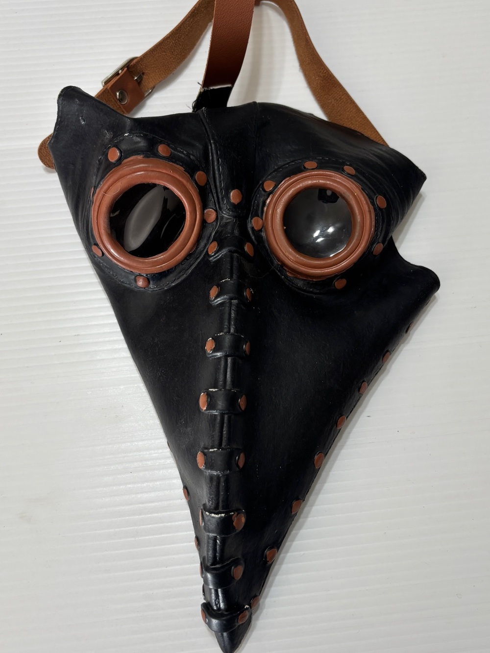 Black and Brown Plague Mask - Men Accessories